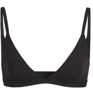 SKIMS Fits Everybody Triangle Bralette in Onxy, Size Small